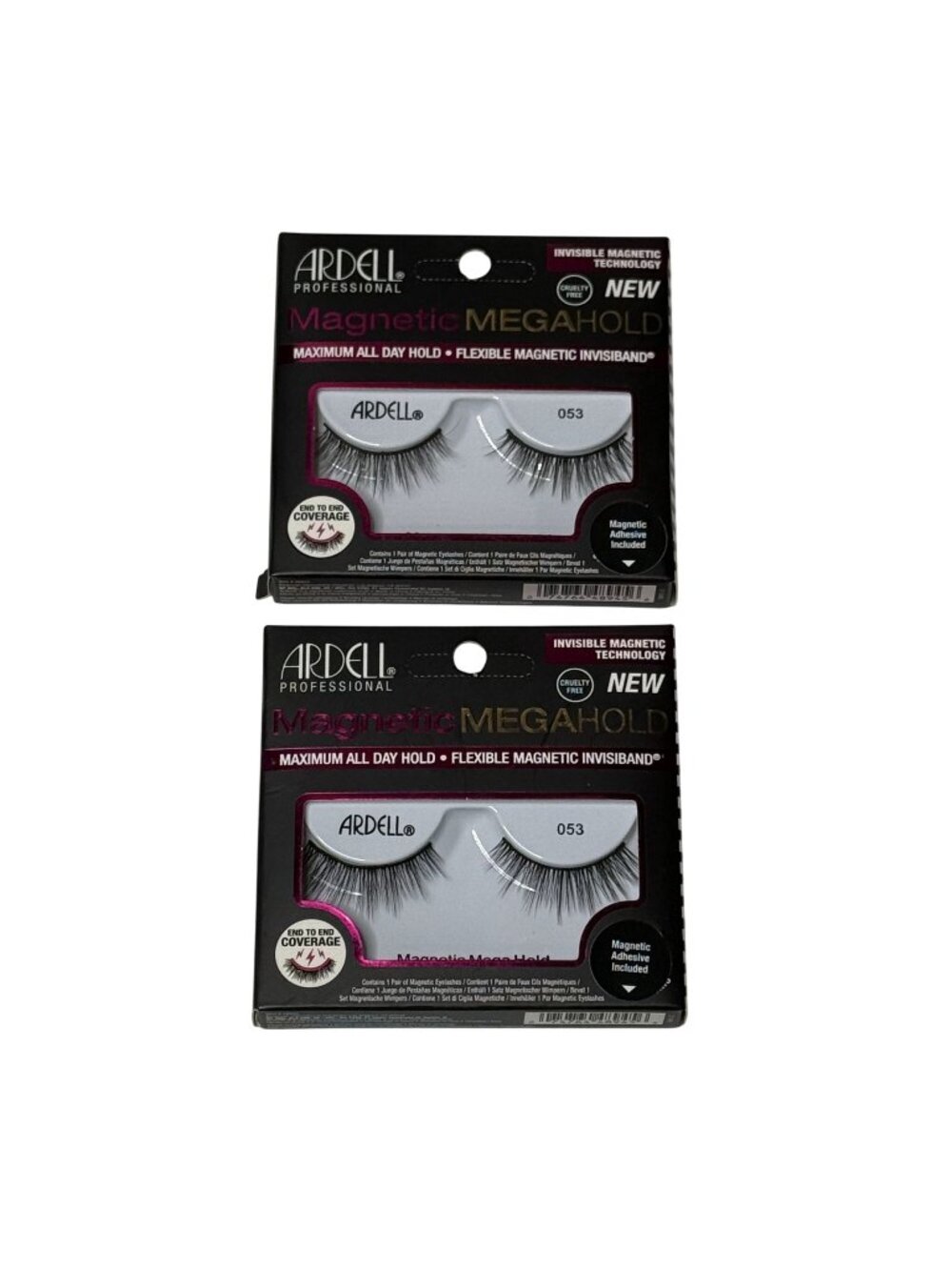 Ardell Magnetic MegaHold 053 Lash Duo Bundle Invisible Invisiband New